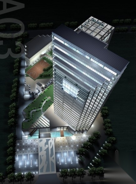 [东莞]某二十一层商务办公楼建筑扩初图（含效果图）cad施工图下载【ID:167371120】