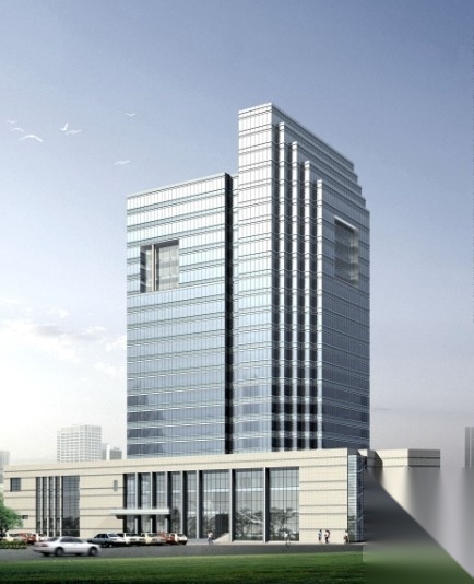 [东莞]某二十一层商务办公楼建筑扩初图（含效果图）cad施工图下载【ID:167371120】