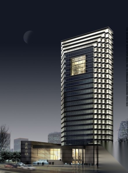 [东莞]某二十一层商务办公楼建筑扩初图（含效果图）cad施工图下载【ID:167371120】
