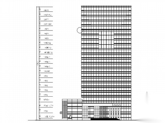 [东莞]某二十一层商务办公楼建筑扩初图（含效果图）cad施工图下载【ID:167371120】