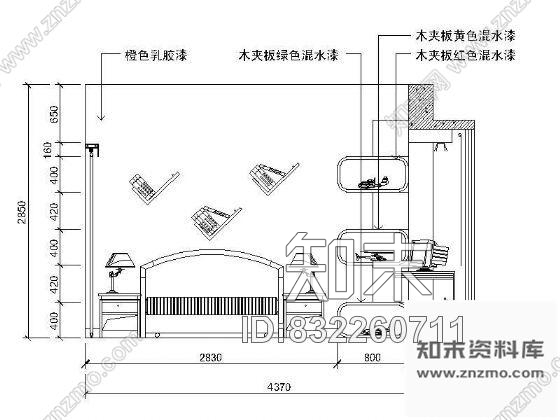 图块/节点11个儿童房立面图cad施工图下载【ID:832260711】