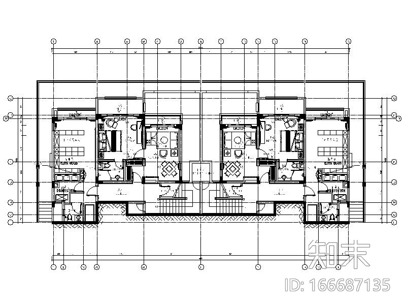 [重庆]酒店式现代豪华别墅室内设计施工图施工图下载【ID:166687135】