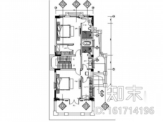 [江苏]高档现代风格三层别墅室内装修施工图（含水电施工图下载【ID:161714196】