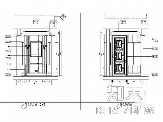 [江苏]高档现代风格三层别墅室内装修施工图（含水电施工图下载【ID:161714196】