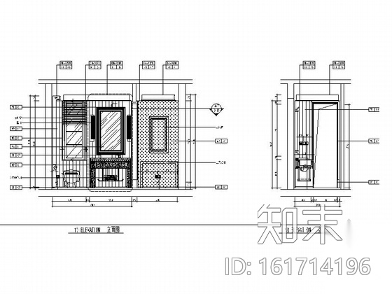 [江苏]高档现代风格三层别墅室内装修施工图（含水电施工图下载【ID:161714196】