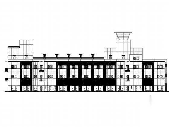 [北京通州]某工业开发区研发展示中心配套商业建筑扩初图...cad施工图下载【ID:164863127】