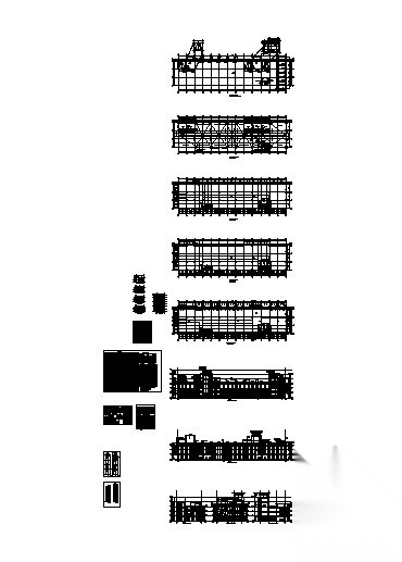 [北京通州]某工业开发区研发展示中心配套商业建筑扩初图...cad施工图下载【ID:164863127】