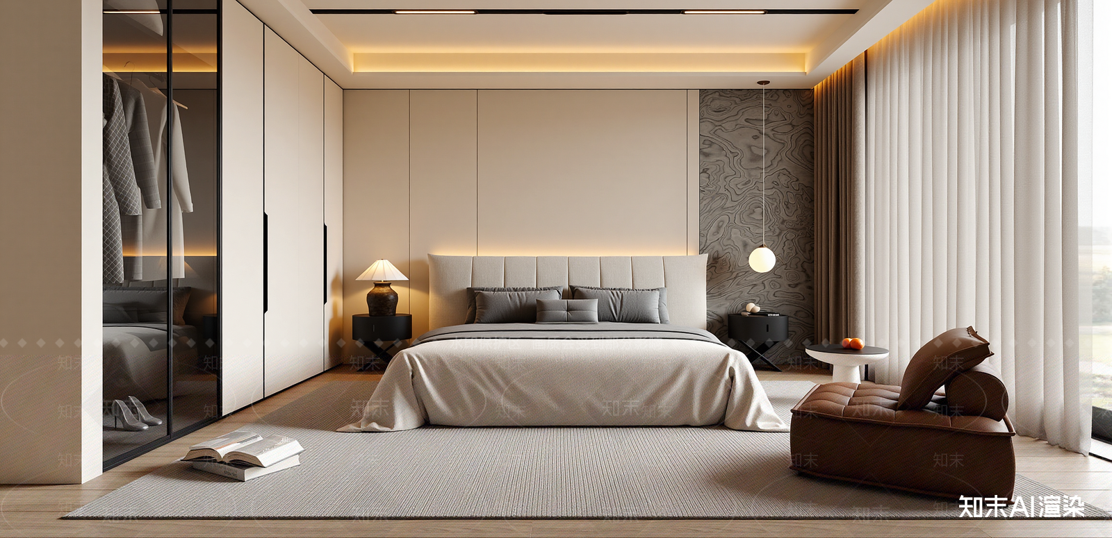 现代家居卧室SU模型下载【ID:1215936218】