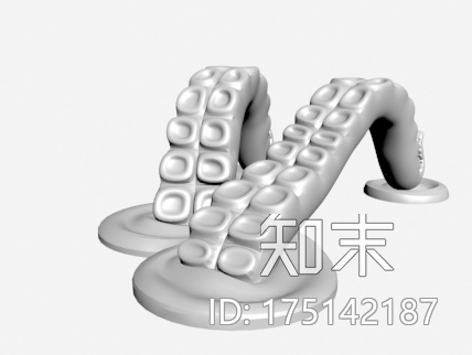 3D打印章鱼片ipad架3d打印模型下载【ID:175142187】