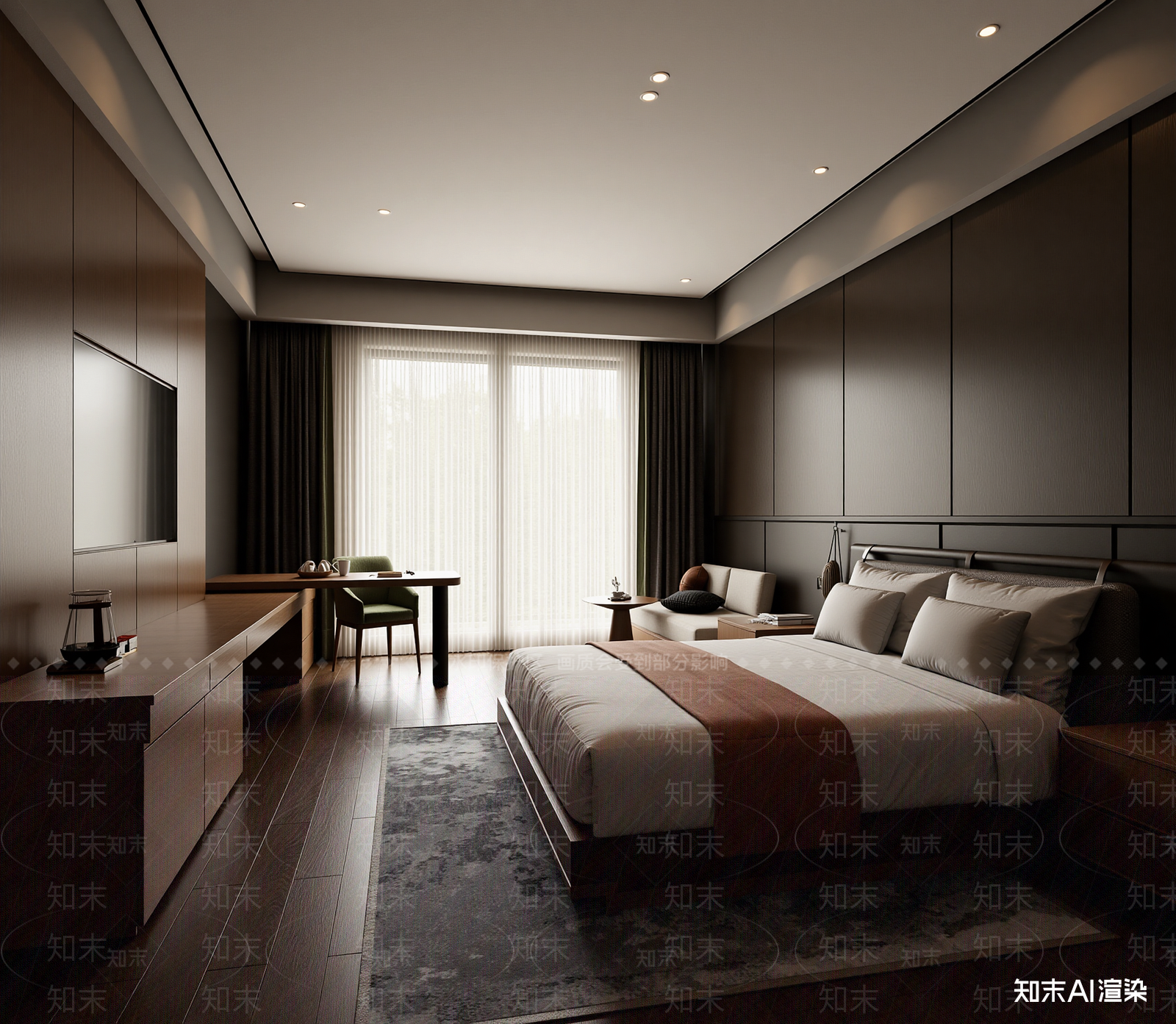 现代家居卧室3D模型下载【ID:1221750878】