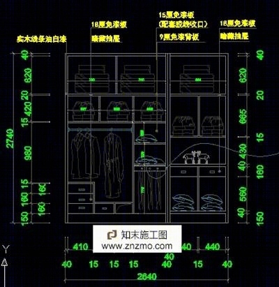 施工图节点，衣柜施工大全施工图下载【ID:36902435】