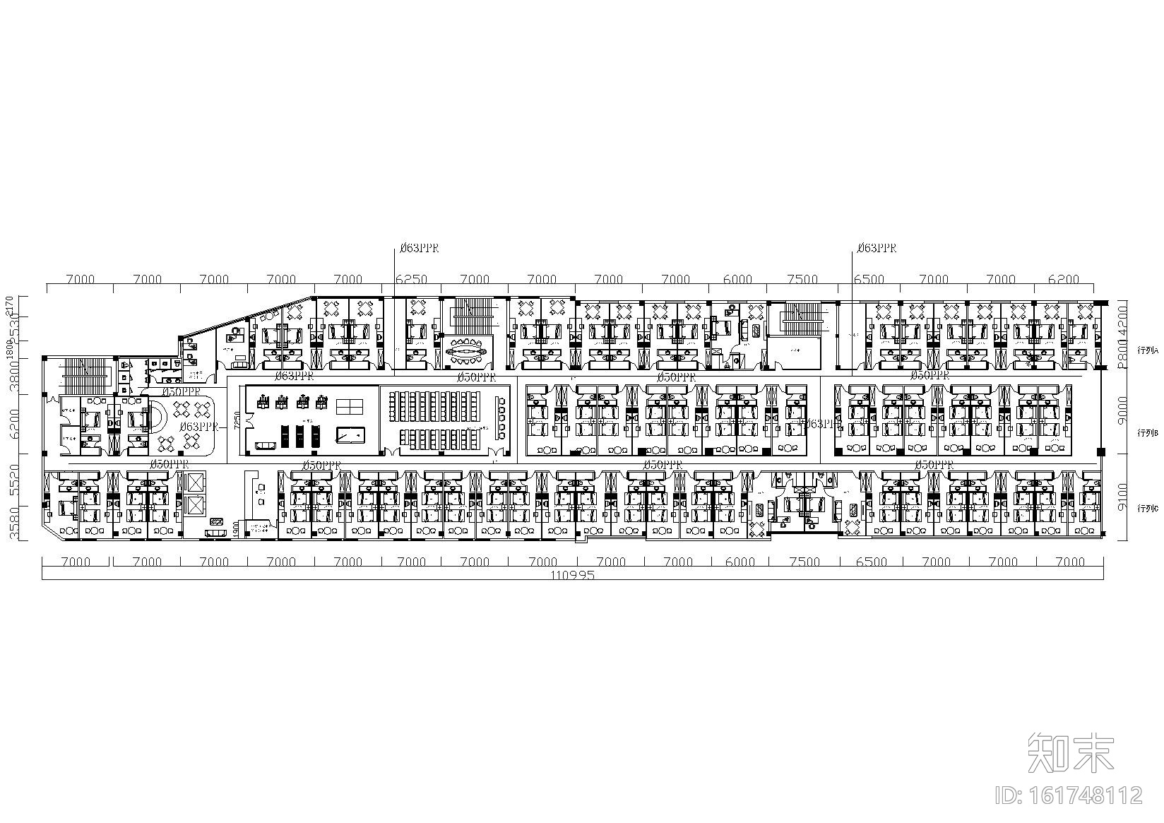 [江苏]盐城鸿基大酒店室内装饰设计施工图cad施工图下载【ID:161748112】