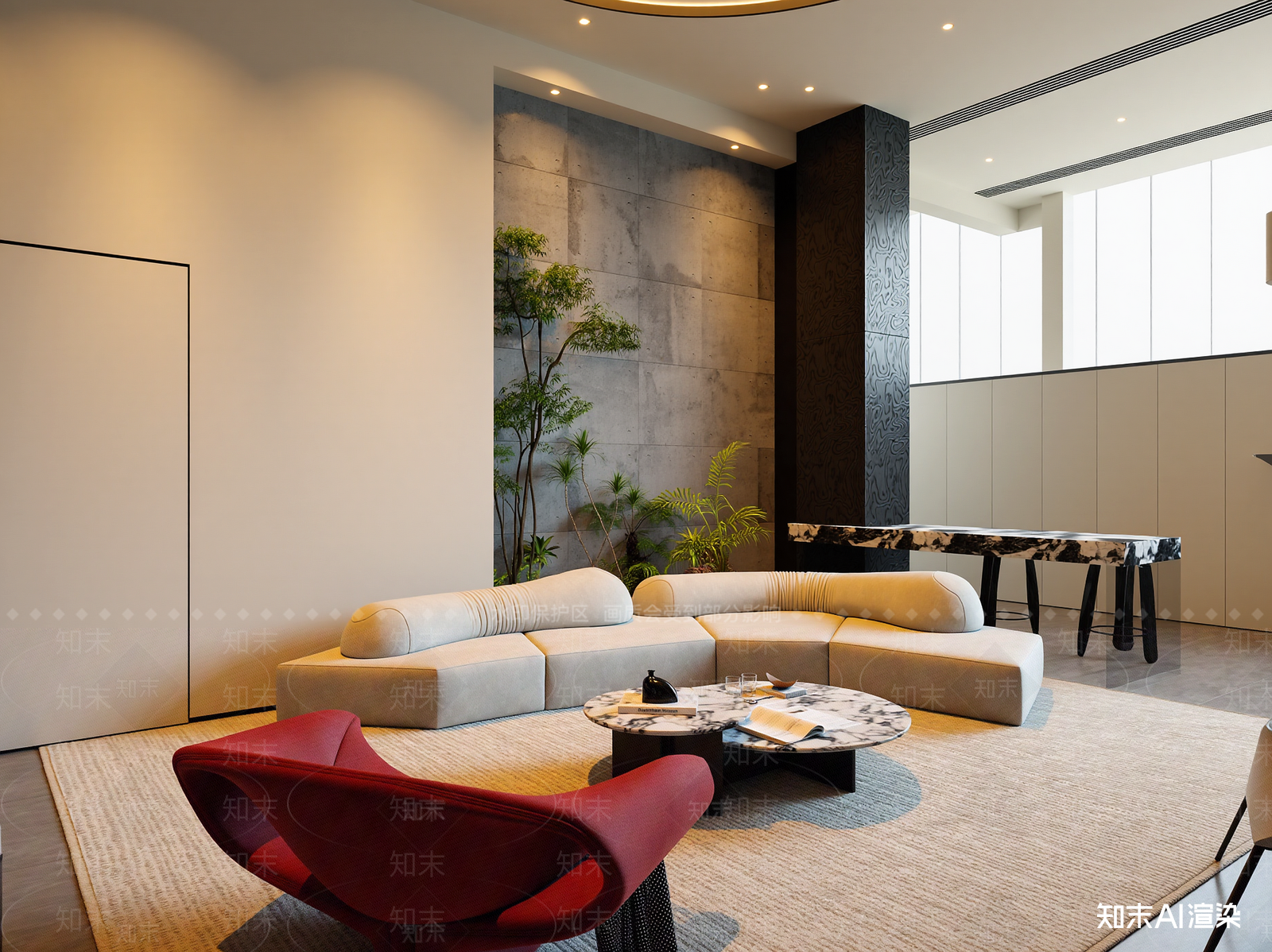 极简家居客厅3D模型下载【ID:1221899778】