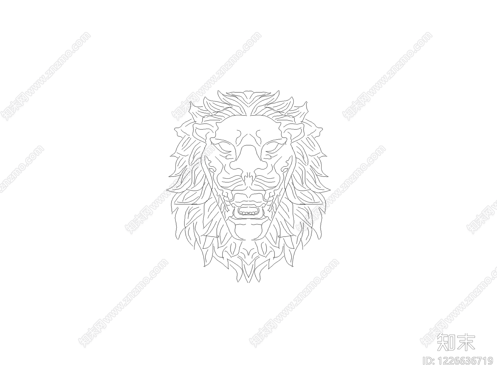 欧式动物CAD图纸