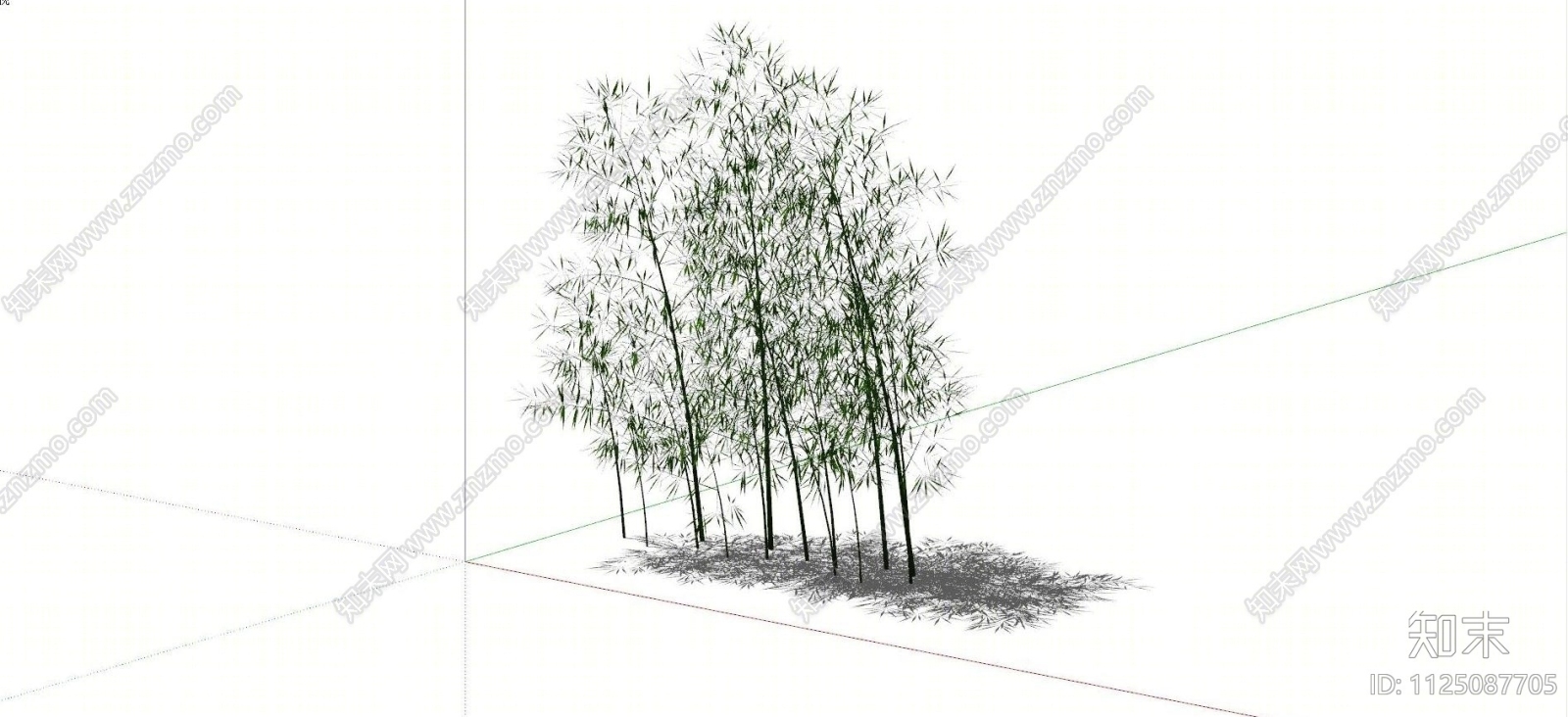 现代竹子免费SU模型下载【ID:1125087705】