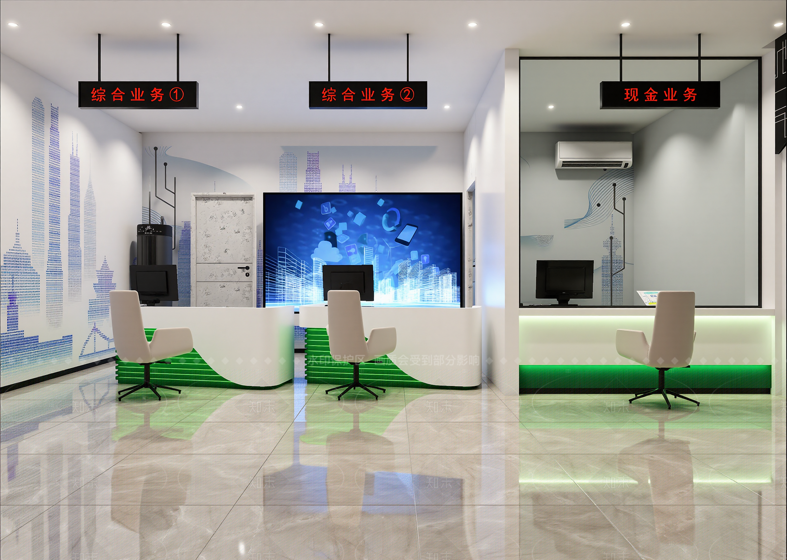 现代银行3D模型下载【ID:1214641262】