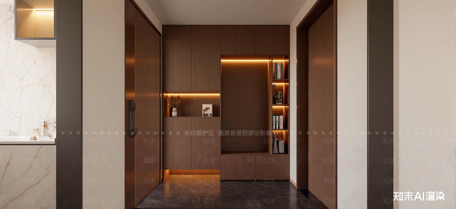 新中式玄关SU模型下载【ID:1222127901】