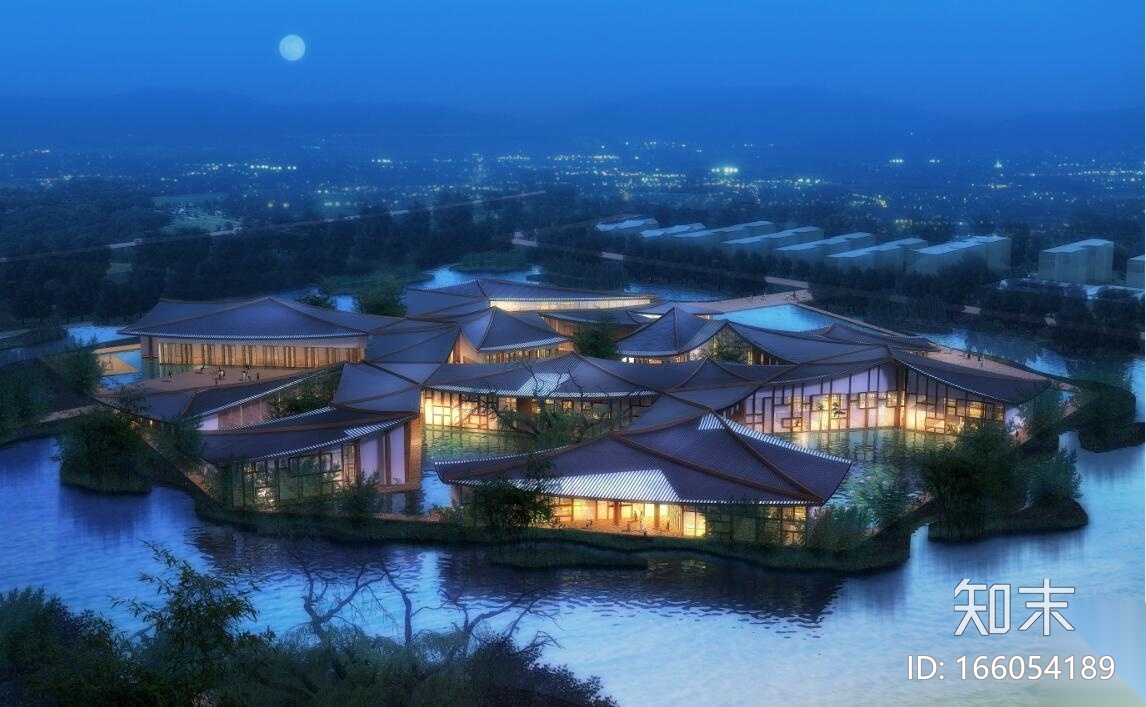 [河南]生态湖酒店方案规划文本cad施工图下载【ID:166054189】