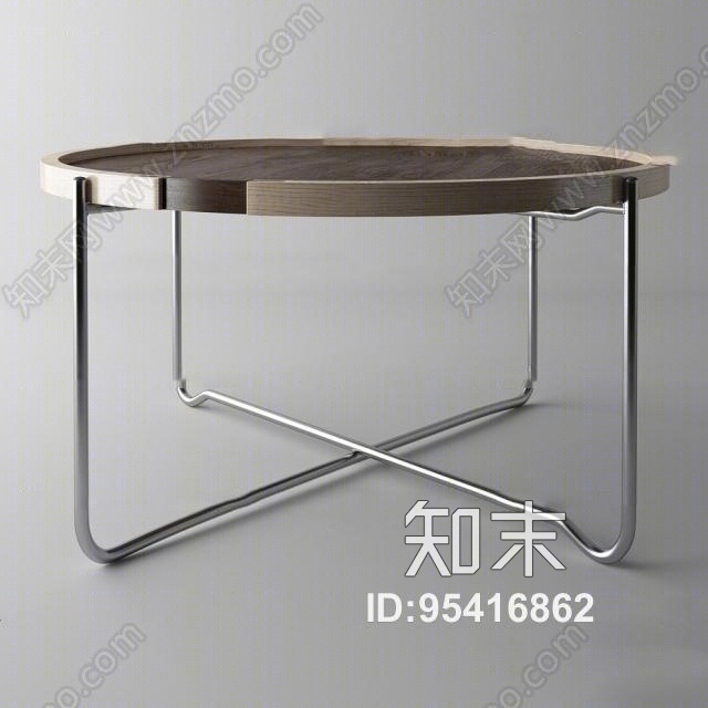 现代金属茶几3D模型下载【ID:95416862】