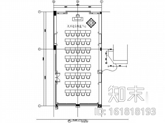 办公楼电教室室内装修图施工图下载【ID:161818193】