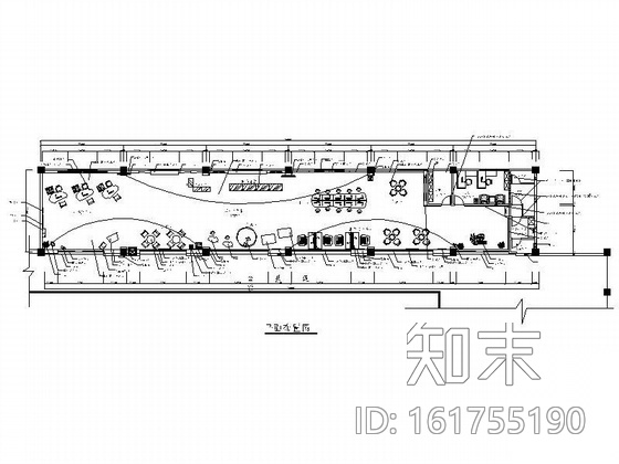 某大学动感地带品牌店装修图cad施工图下载【ID:161755190】