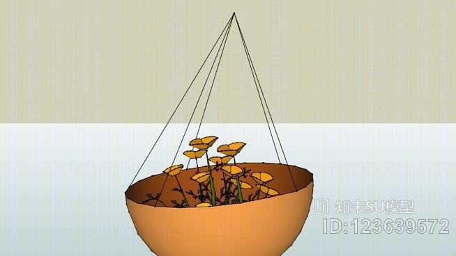 花盆SU模型下载【ID:123639572】