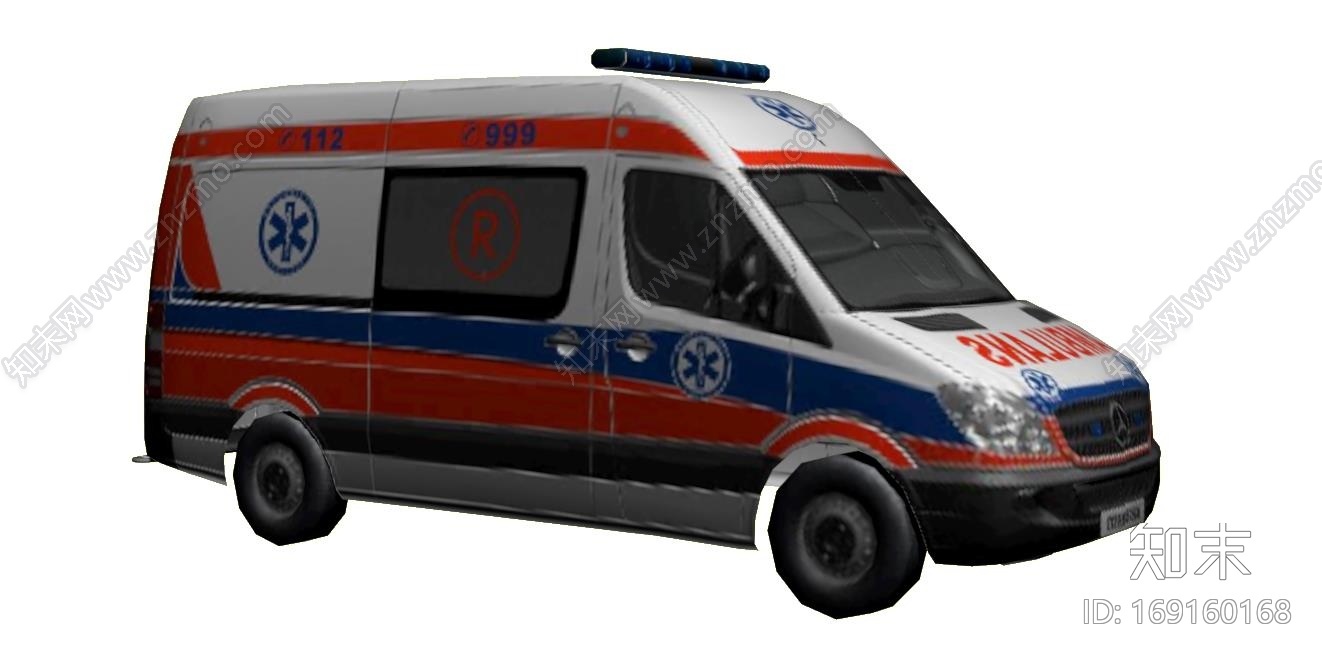 LOW救护车CG模型下载【ID:169160168】
