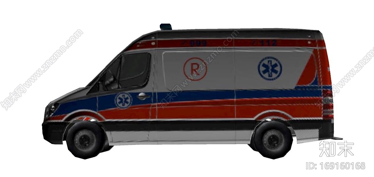 LOW救护车CG模型下载【ID:169160168】
