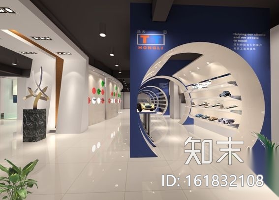 某电子公司办公空间装修图(含效果)cad施工图下载【ID:161832108】