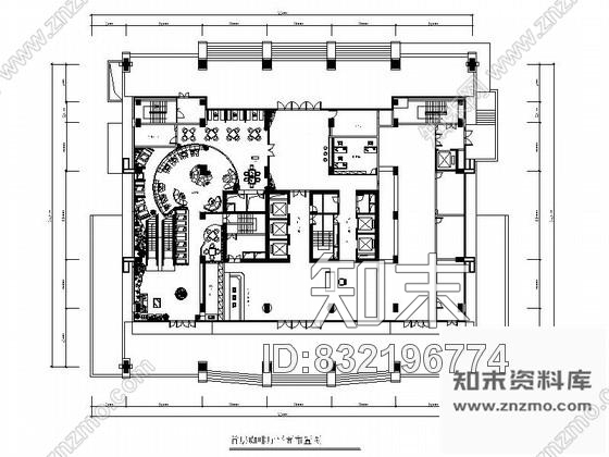 图块/节点深圳四星酒店装修设计平面图施工图下载【ID:832196774】