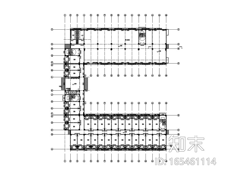 框架宿舍楼施工图下载【ID:165461114】