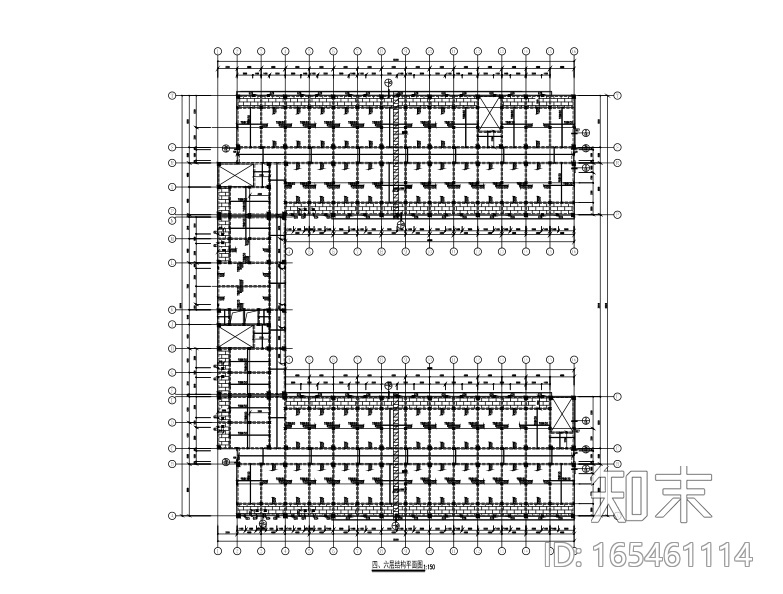 框架宿舍楼施工图下载【ID:165461114】