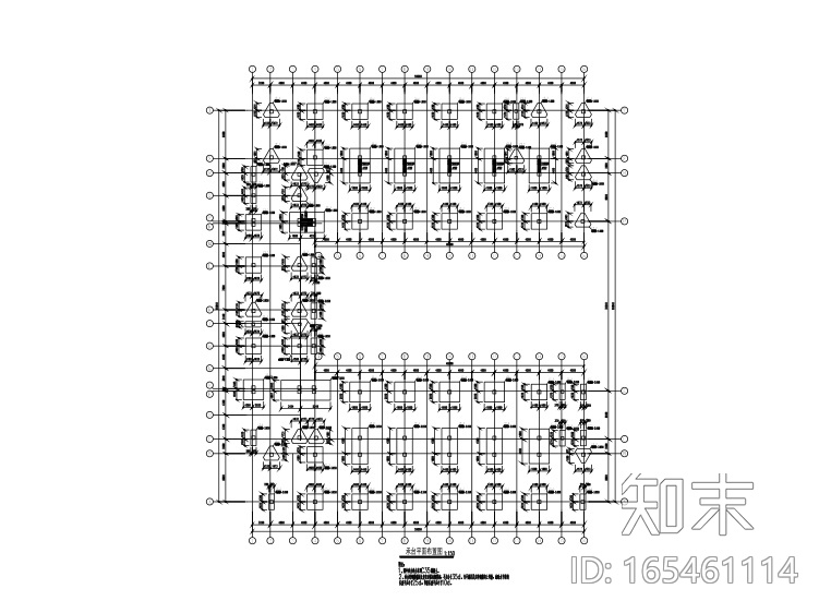 框架宿舍楼施工图下载【ID:165461114】