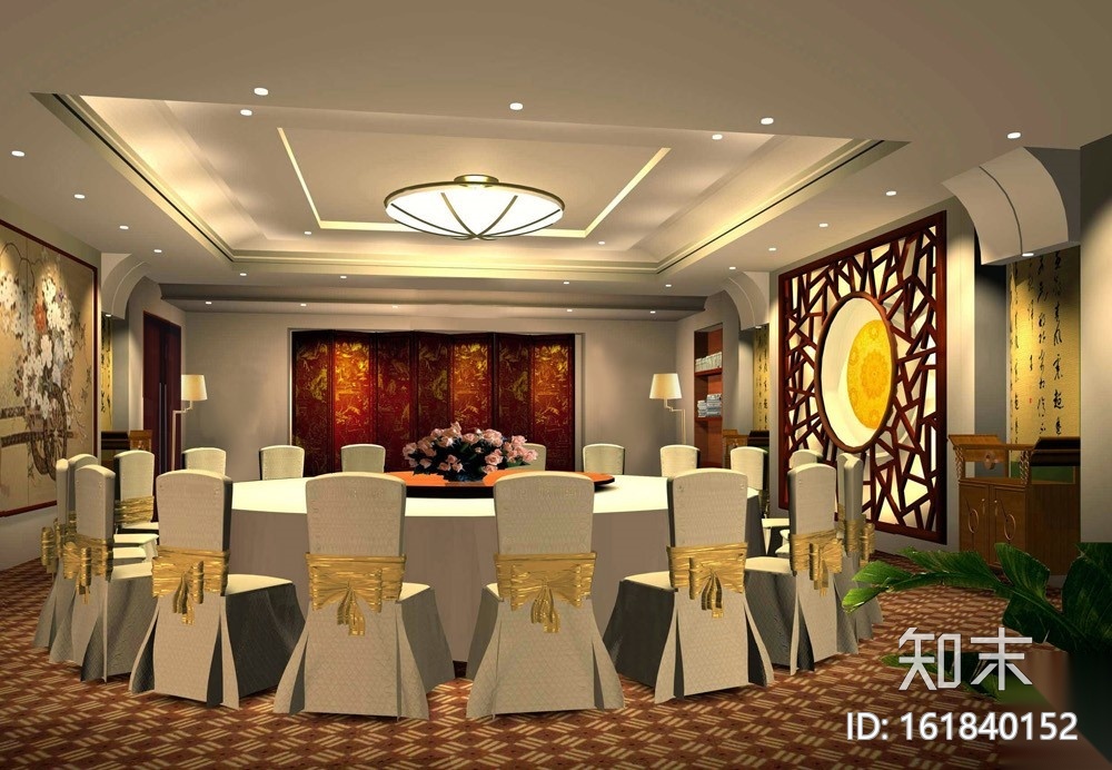 [浙江]五星级商务会议型酒店施工图（附效果图）cad施工图下载【ID:161840152】