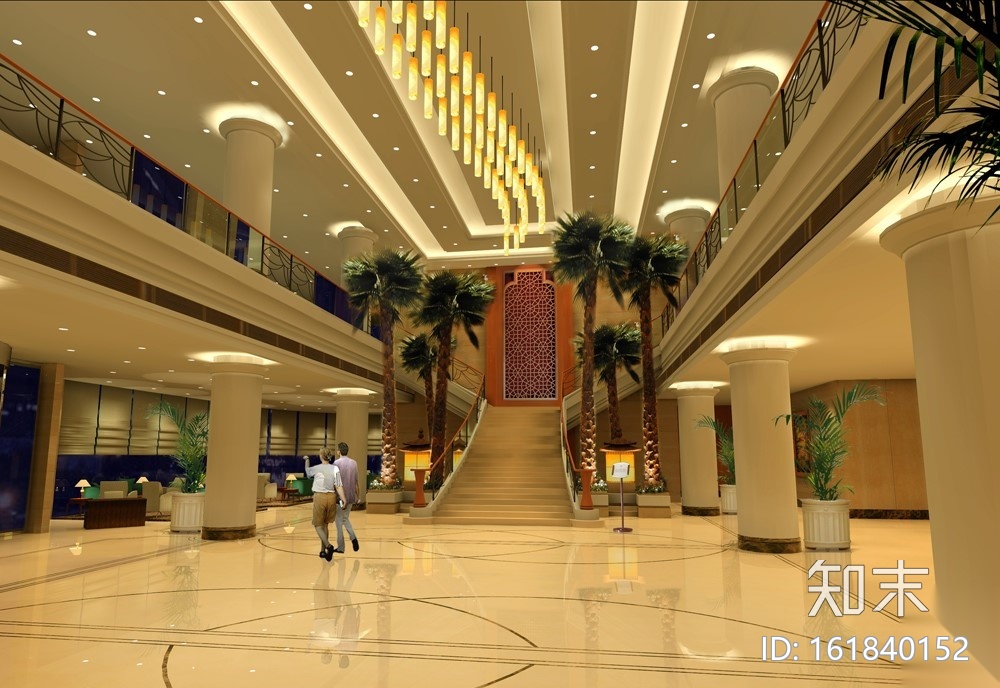 [浙江]五星级商务会议型酒店施工图（附效果图）cad施工图下载【ID:161840152】
