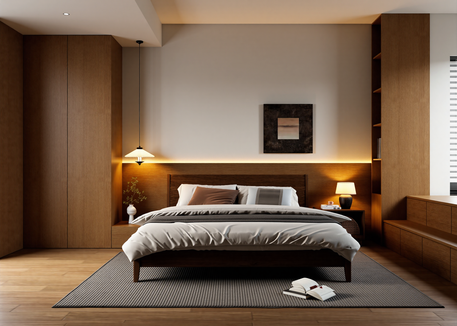 日式家居卧室3D模型下载【ID:1215173305】