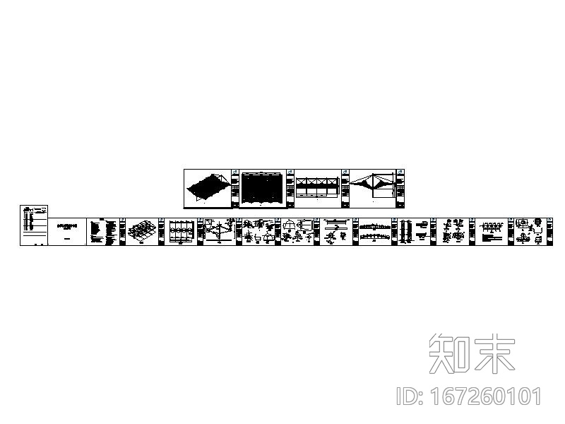 救护车车棚膜结构施工图（图纸齐全，2011）施工图下载【ID:167260101】