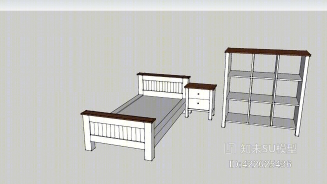 儿童房家具SU模型下载【ID:422025436】