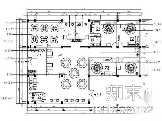 [学生作业]中式川菜馆设计方案cad施工图下载【ID:165721172】