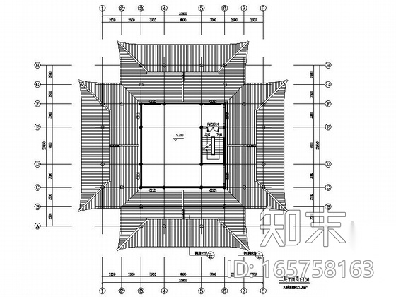 [四川]旅游产业园大型古建施工图（图纸精细施工图下载【ID:165758163】