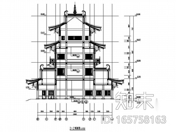 [四川]旅游产业园大型古建施工图（图纸精细施工图下载【ID:165758163】