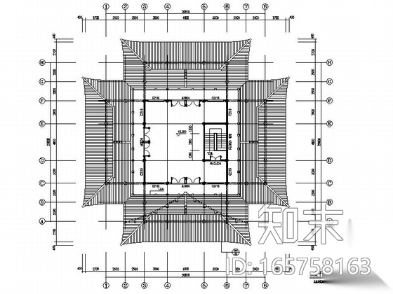 [四川]旅游产业园大型古建施工图（图纸精细施工图下载【ID:165758163】