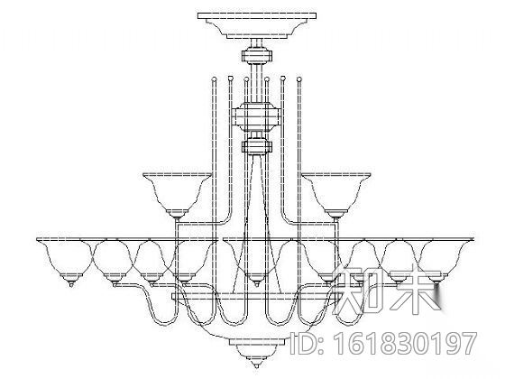 常用灯具图块集施工图下载【ID:161830197】