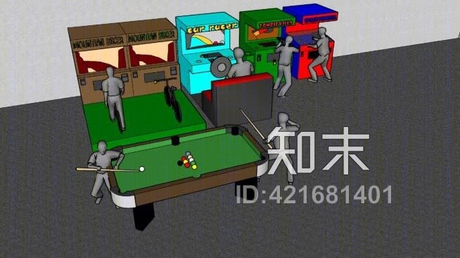 游乐中心SU模型下载【ID:421681401】