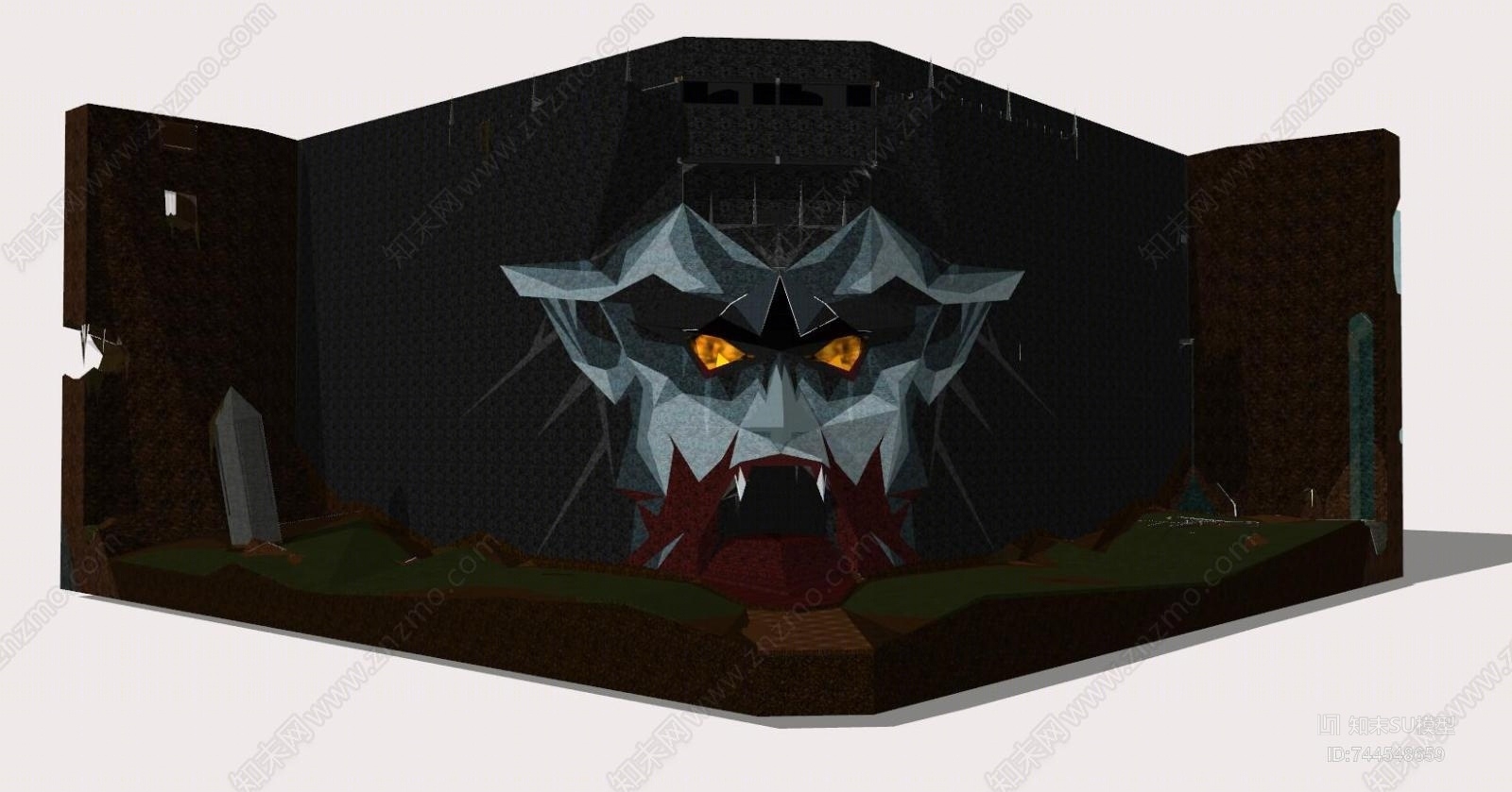 现代娱乐室SU模型下载【ID:744548659】