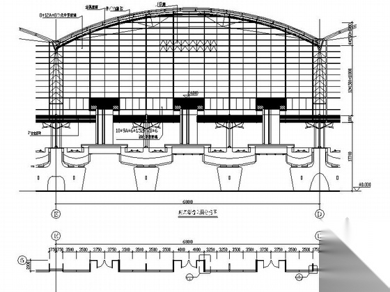 [广东]南方知名交通枢纽站建筑施工图（详细施工图&nbsp...cad施工图下载【ID:160727147】