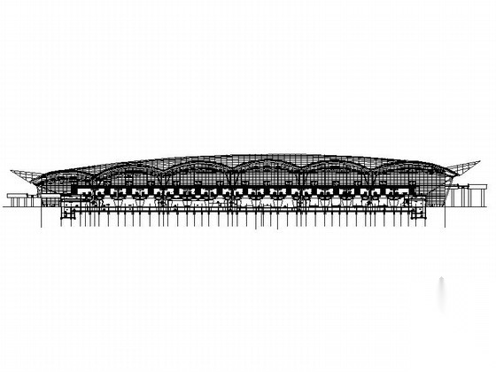 [广东]南方知名交通枢纽站建筑施工图（详细施工图&nbsp...cad施工图下载【ID:160727147】