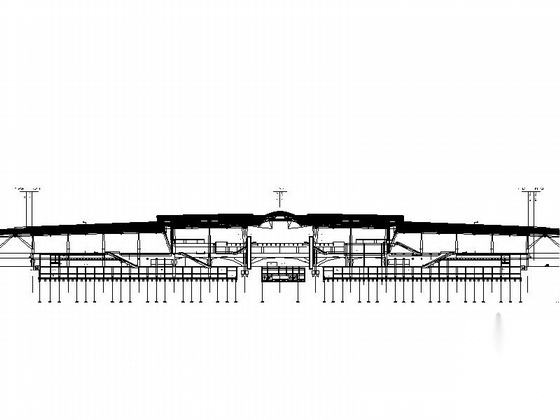 [广东]南方知名交通枢纽站建筑施工图（详细施工图&nbsp...cad施工图下载【ID:160727147】