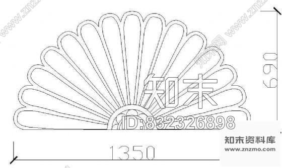图块/节点花饰浮雕cad施工图下载【ID:832326898】