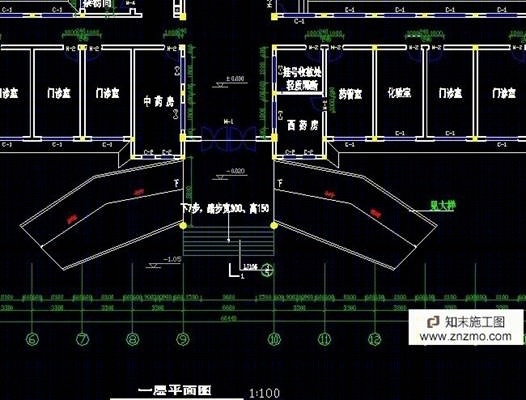 医院建筑结构全套施工图cad施工图下载【ID:76947925】